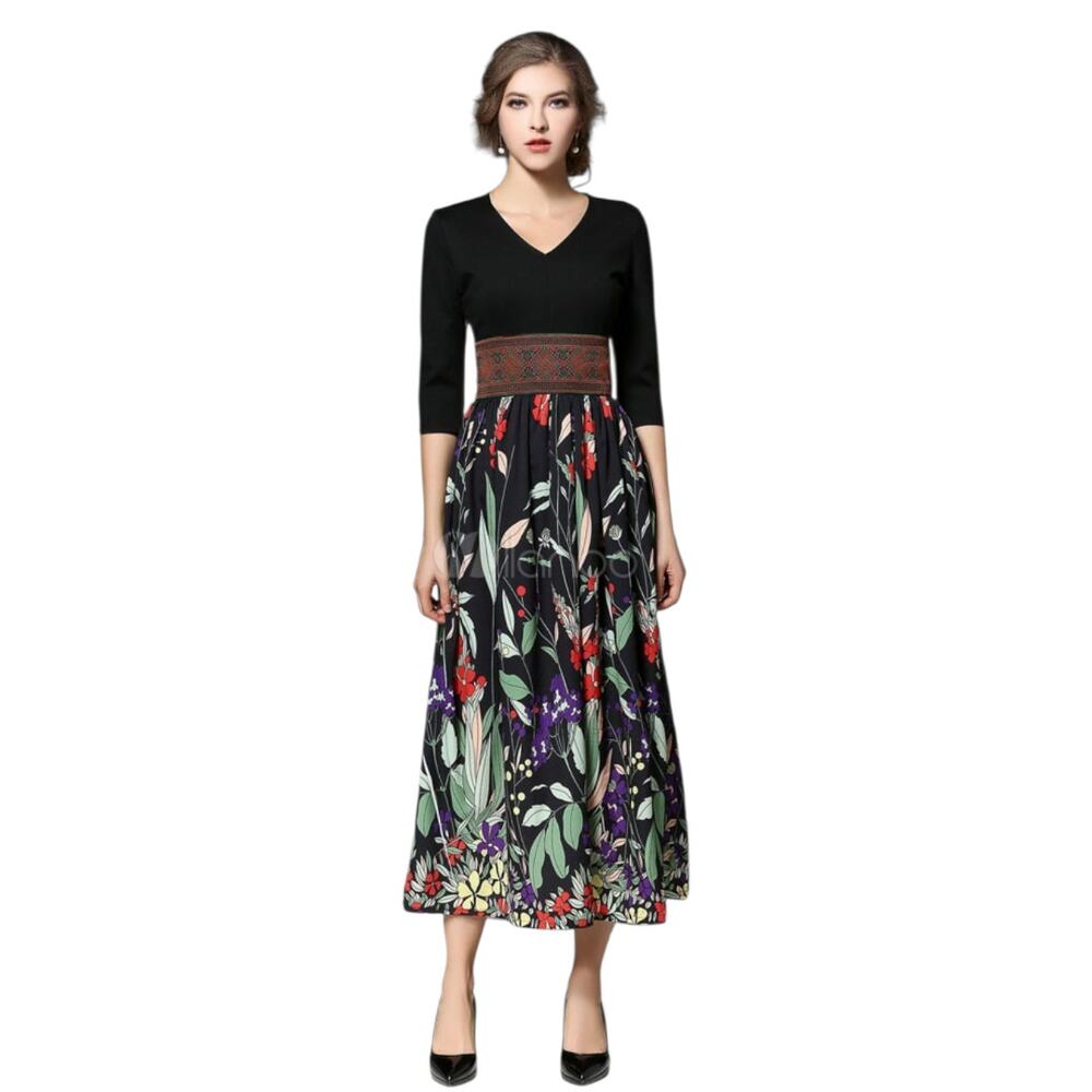Whimsical‎ Fairy Womens size XS Floral Flowy Career Wedding Guest Swing Dress